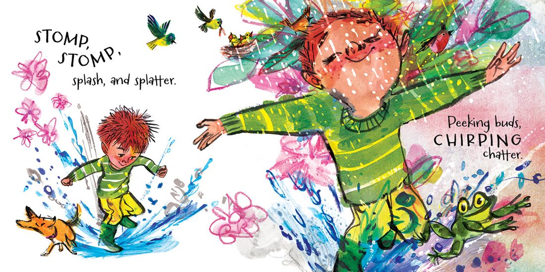 Stomp, stomp, splash and splatter