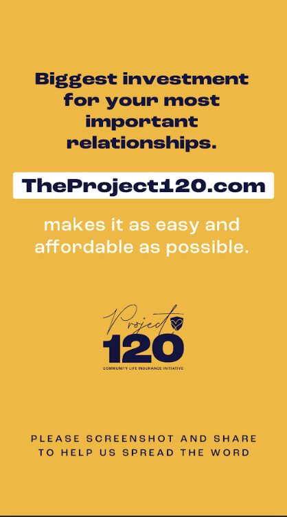 Project 120 campaign: biggest investment for your most important relationships